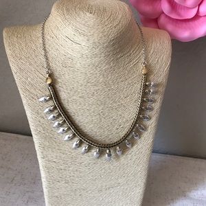 Lucky brand necklace silver and gold 19”